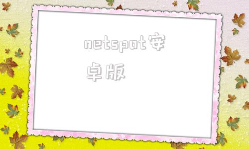 netspot安卓版netboom下载安卓